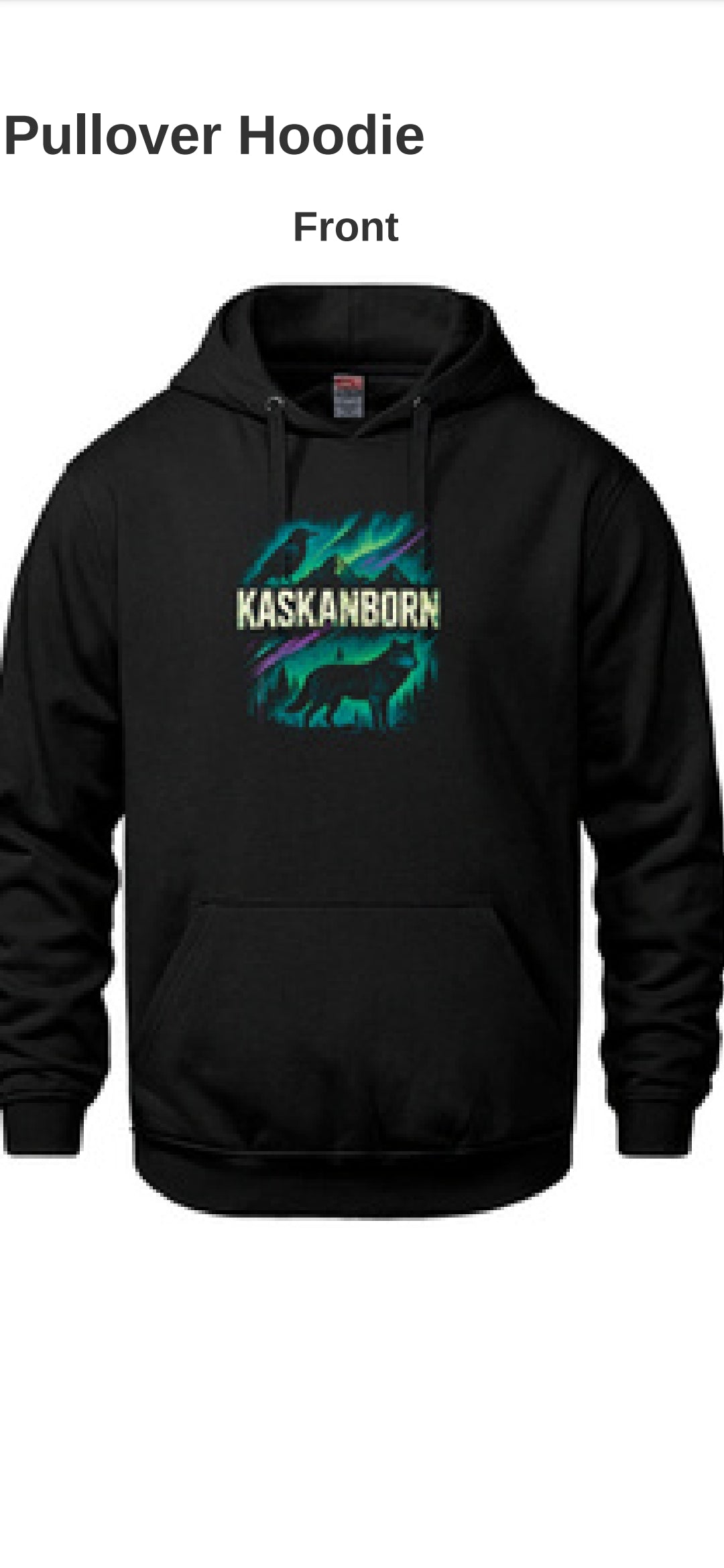 Kaskanborn Hoodie – Northern Black Edition